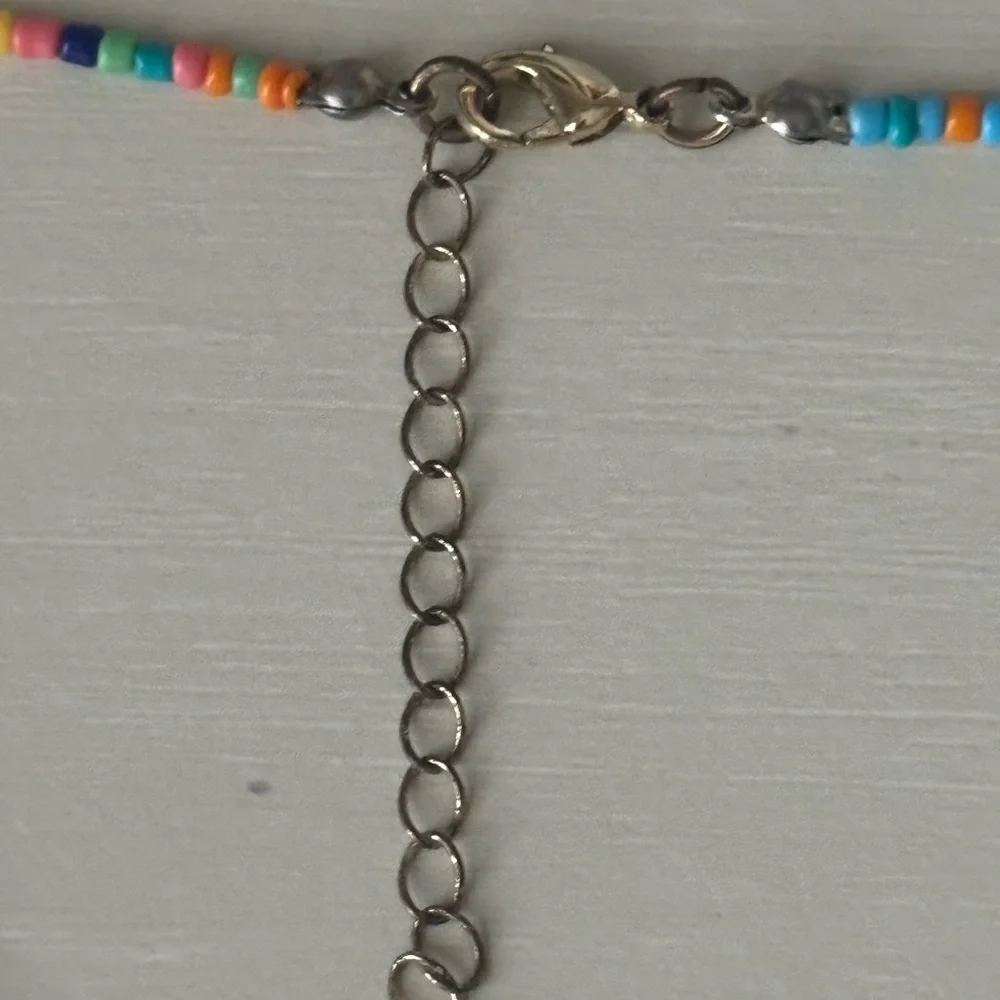 Madewell beaded multicolor star necklace - Picture 3 of 3